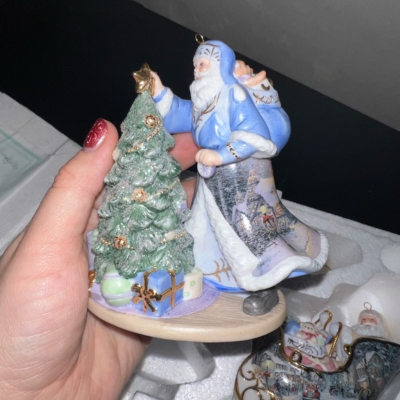 Thomas Kinkade Spirit of Christmas vintage bone china collectible ornaments 2004 - Picture 2 of 6